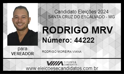 Candidato RODRIGO MRV 2024 - SANTA CRUZ DO ESCALVADO - Eleições