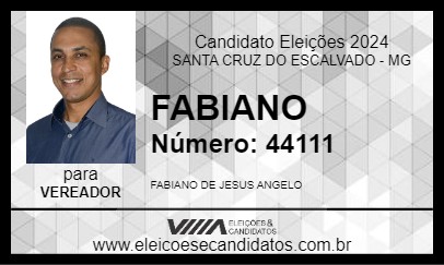 Candidato FABIANO 2024 - SANTA CRUZ DO ESCALVADO - Eleições