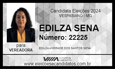 Candidato EDILZA SENA 2024 - VESPASIANO - Eleições