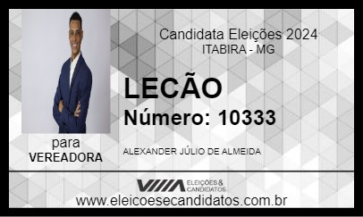 Candidato LECÃO 2024 - ITABIRA - Eleições