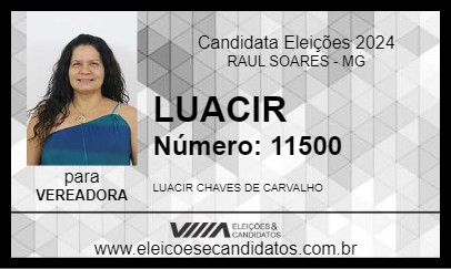 Candidato LUACIR 2024 - RAUL SOARES - Eleições