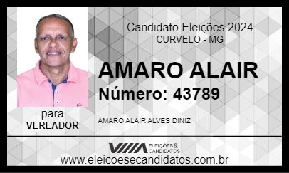 Candidato AMARO ALAIR 2024 - CURVELO - Eleições