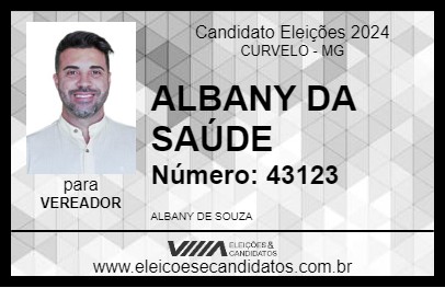 Candidato ALBANY DA SAÚDE 2024 - CURVELO - Eleições