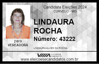 Candidato LINDAURA ROCHA 2024 - CURVELO - Eleições