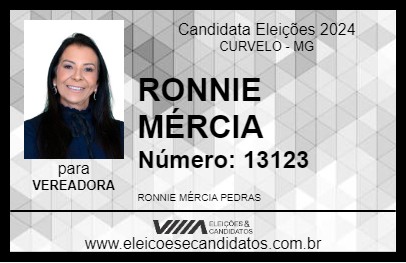 Candidato RONNIE MÉRCIA 2024 - CURVELO - Eleições