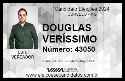 Candidato DOUGLAS VERÍSSIMO 2024 - CURVELO - Eleições