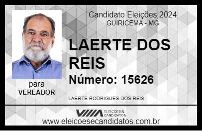 Candidato LAERTE DOS REIS 2024 - GUIRICEMA - Eleições