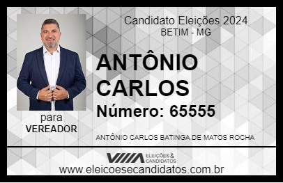 Candidato ANTÔNIO CARLOS 2024 - BETIM - Eleições