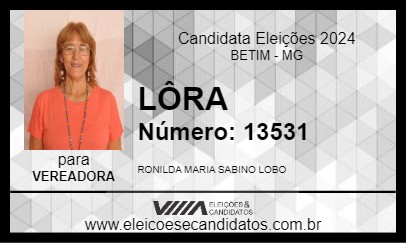 Candidato LÔRA 2024 - BETIM - Eleições