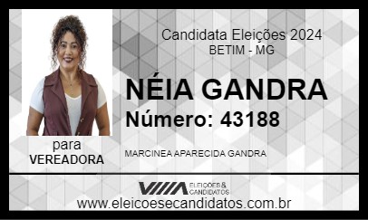 Candidato NÉIA GANDRA 2024 - BETIM - Eleições