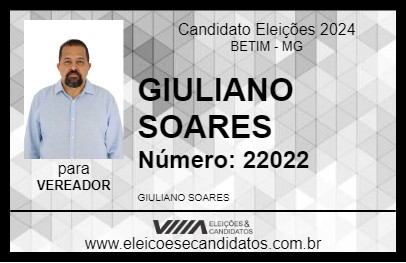 Candidato GIULIANO SOARES 2024 - BETIM - Eleições