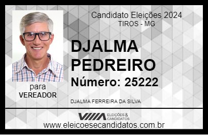 Candidato DJALMA PEDREIRO 2024 - TIROS - Eleições