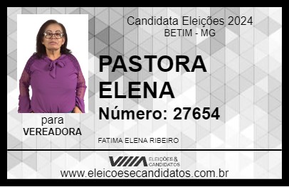 Candidato PASTORA ELENA 2024 - BETIM - Eleições