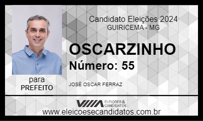 Candidato OSCARZINHO 2024 - GUIRICEMA - Eleições