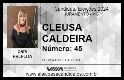 Candidato CLEUSA CALDEIRA 2024 - JURAMENTO - Eleições