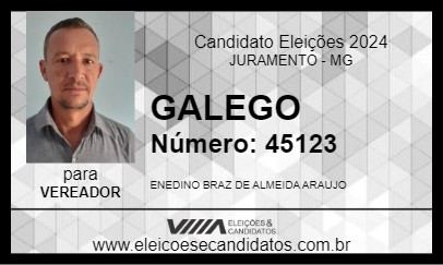 Candidato GALEGO 2024 - JURAMENTO - Eleições