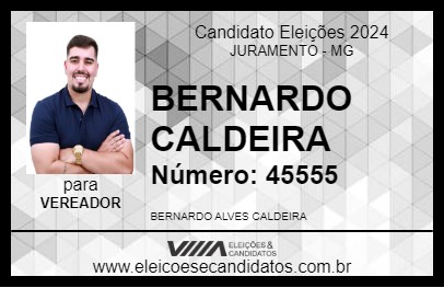 Candidato BERNARDO CALDEIRA 2024 - JURAMENTO - Eleições