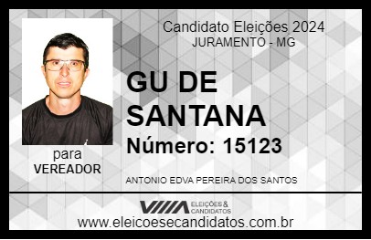 Candidato GU DE SANTANA 2024 - JURAMENTO - Eleições