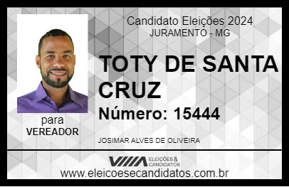 Candidato TOTY DE SANTA CRUZ 2024 - JURAMENTO - Eleições