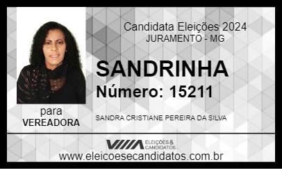 Candidato SANDRINHA 2024 - JURAMENTO - Eleições