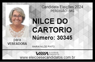 Candidato NILCE DO CARTORIO 2024 - PERDIGÃO - Eleições