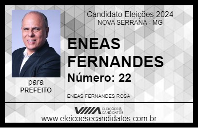 Candidato ENEAS FERNANDES 2024 - NOVA SERRANA - Eleições