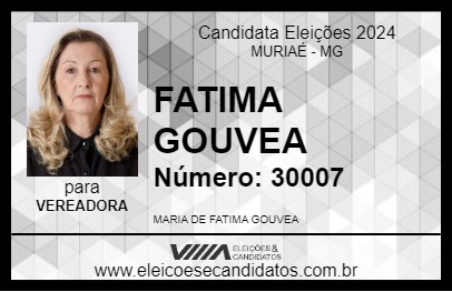 Candidato FATIMA GOUVEA 2024 - MURIAÉ - Eleições