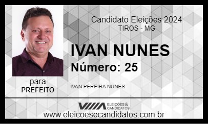 Candidato IVAN NUNES 2024 - TIROS - Eleições