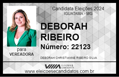 Candidato DEBORAH RIBEIRO 2024 - IGUATAMA - Eleições