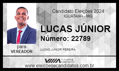 Candidato LUCAS JÚNIOR 2024 - IGUATAMA - Eleições