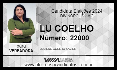 Candidato LU COELHO 2024 - DIVINÓPOLIS - Eleições