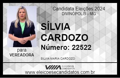 Candidato SÍLVIA CARDOZO 2024 - DIVINÓPOLIS - Eleições