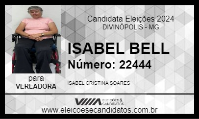 Candidato ISABEL BELL 2024 - DIVINÓPOLIS - Eleições