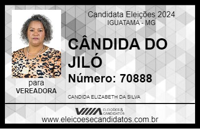 Candidato CÂNDIDA DO JILÓ 2024 - IGUATAMA - Eleições