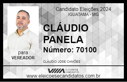 Candidato CLÁUDIO PANELA 2024 - IGUATAMA - Eleições