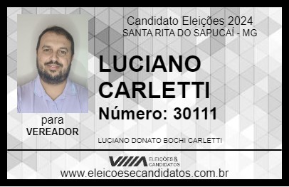 Candidato LUCIANO CARLETTI 2024 - SANTA RITA DO SAPUCAÍ - Eleições