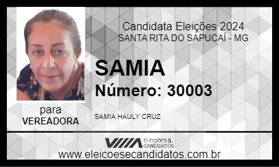 Candidato SAMIA 2024 - SANTA RITA DO SAPUCAÍ - Eleições