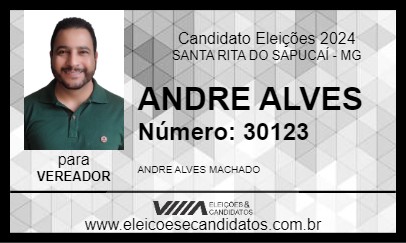 Candidato ANDRE ALVES 2024 - SANTA RITA DO SAPUCAÍ - Eleições