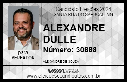 Candidato ALEXANDRE DULLE 2024 - SANTA RITA DO SAPUCAÍ - Eleições