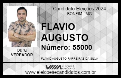 Candidato FLAVIO AUGUSTO 2024 - BONFIM - Eleições