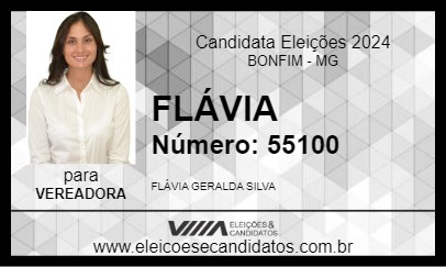 Candidato FLÁVIA 2024 - BONFIM - Eleições