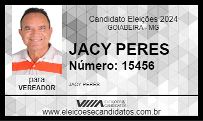 Candidato JACY PERES 2024 - GOIABEIRA - Eleições