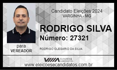 Candidato RODRIGO SILVA 2024 - VARGINHA - Eleições