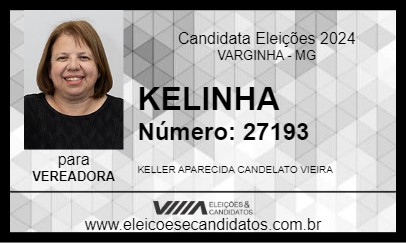 Candidato KELINHA 2024 - VARGINHA - Eleições