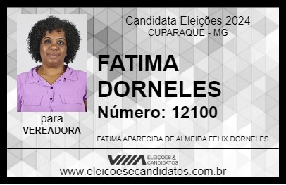 Candidato FATIMA DORNELES 2024 - CUPARAQUE - Eleições