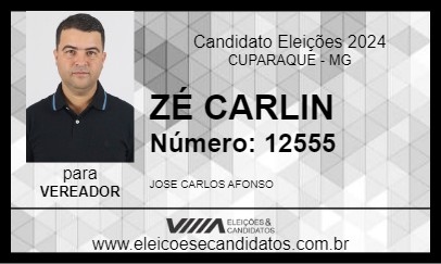 Candidato ZÉ CARLIN 2024 - CUPARAQUE - Eleições