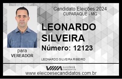 Candidato LEONARDO SILVEIRA 2024 - CUPARAQUE - Eleições