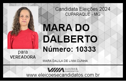 Candidato MARA DO DALBERTO 2024 - CUPARAQUE - Eleições