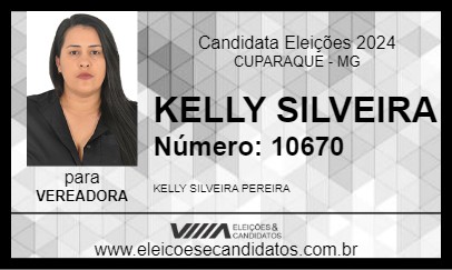 Candidato KELLY SILVEIRA 2024 - CUPARAQUE - Eleições