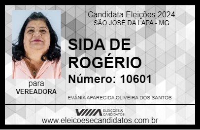 Candidato CIDA DE ROGÉRIO 2024 - SÃO JOSÉ DA LAPA - Eleições